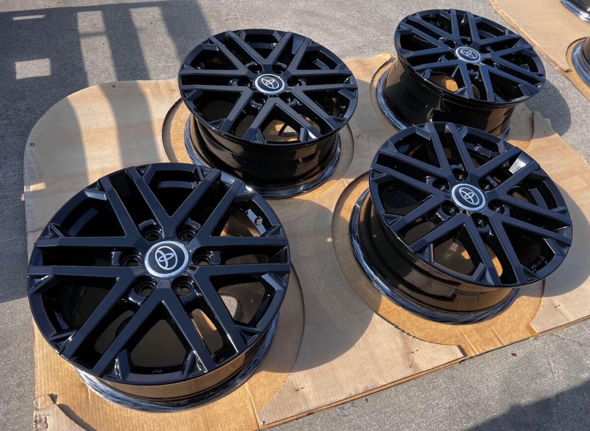 18” Toyota Tundra Sequoia Black Factory Stock Original OEM Wheels Rims