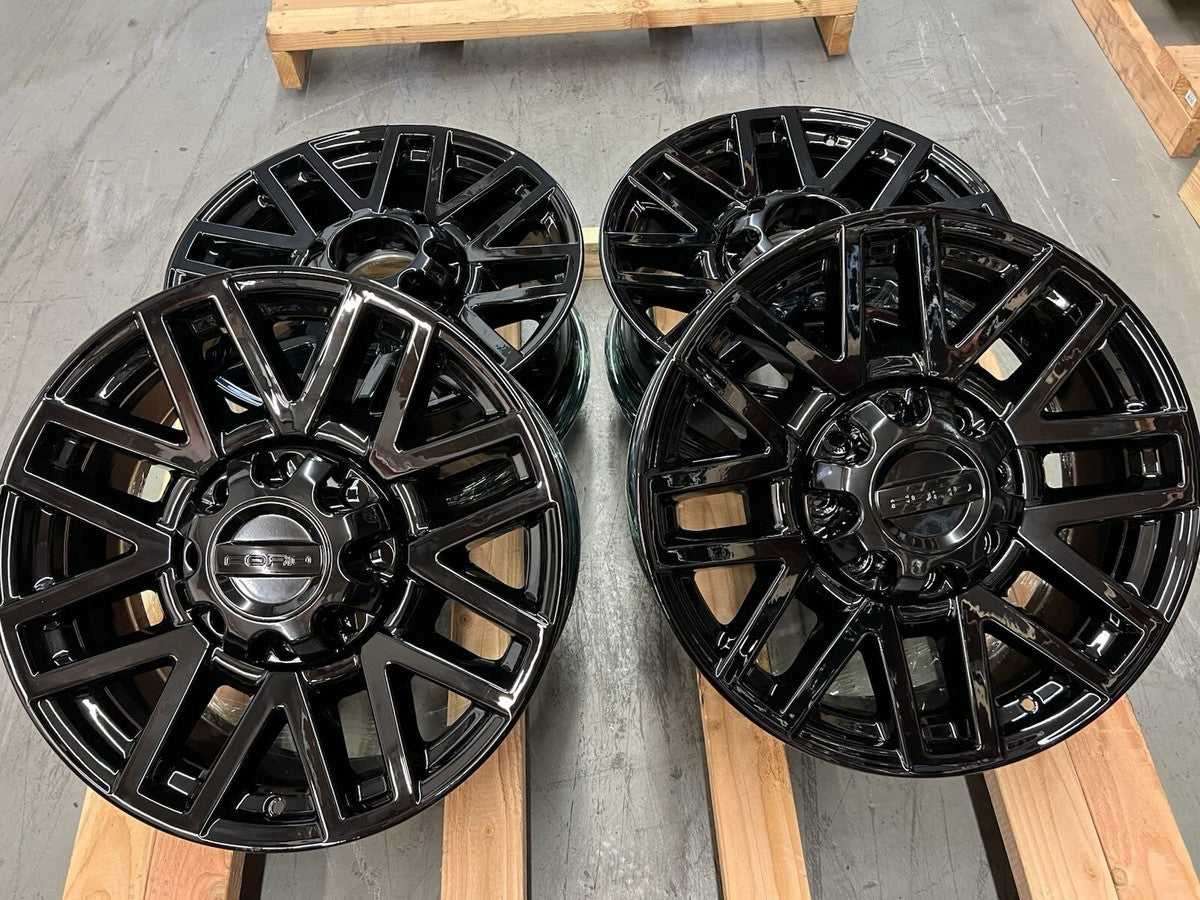 20” Ford F250 F-250 F350 F-350 Black Wheels Rims Factory OEM Original
